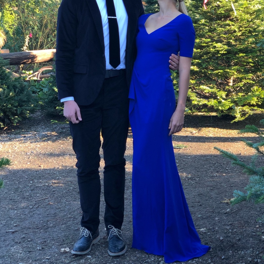 Badgley Mischka Collection Blue Gown